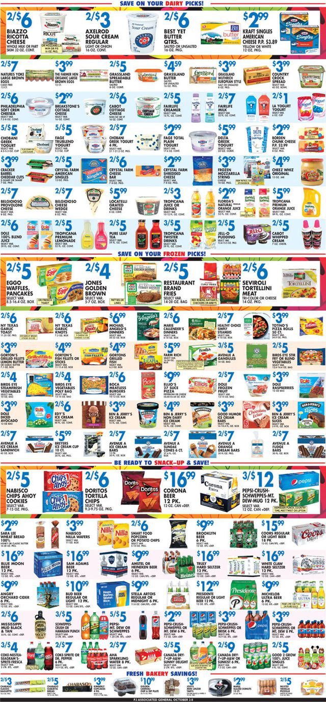 Associated Supermarkets Ad from 10/02/2020