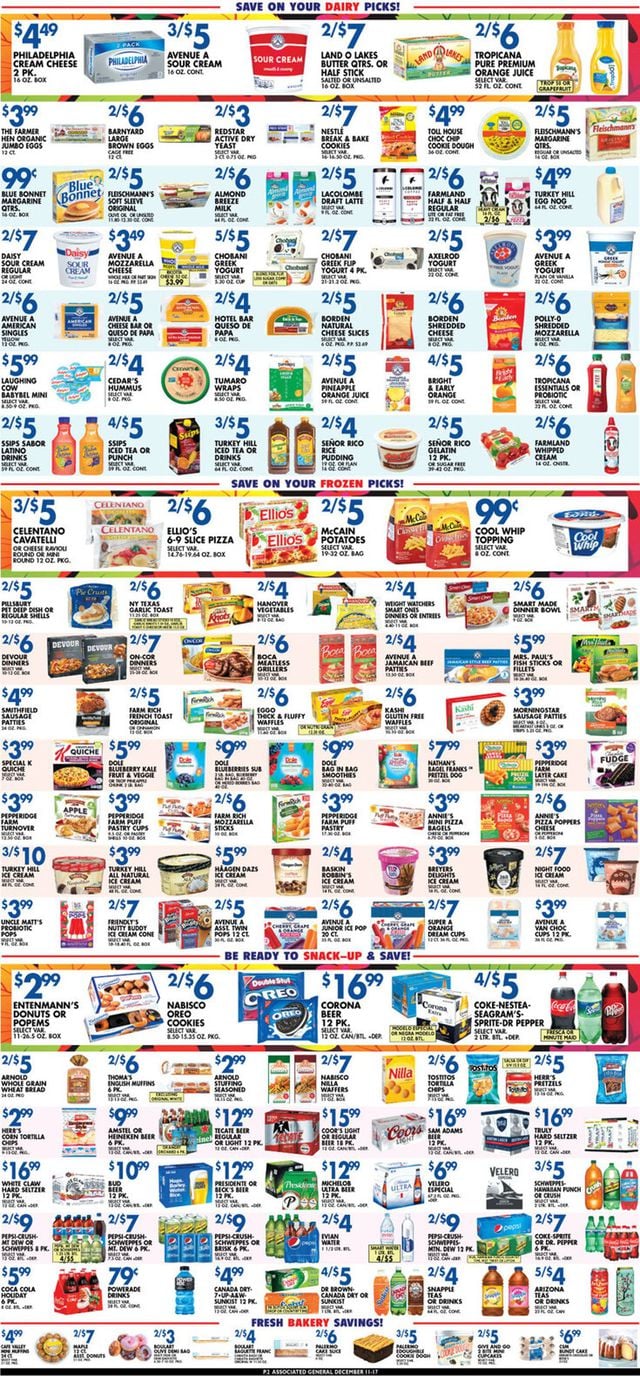 Associated Supermarkets Ad from 12/11/2020