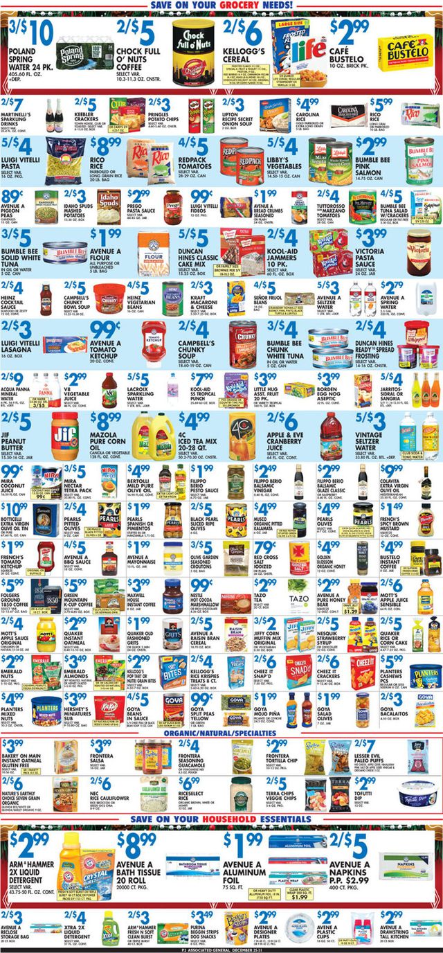 Associated Supermarkets Ad from 12/27/2020