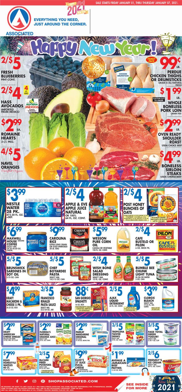 Associated Supermarkets Ad from 01/01/2021