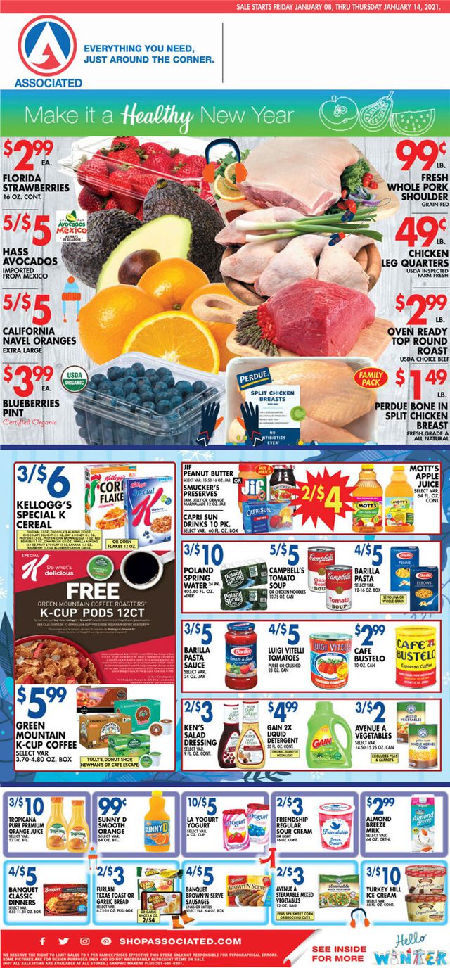 Associated Supermarkets Ad from 01/08/2021