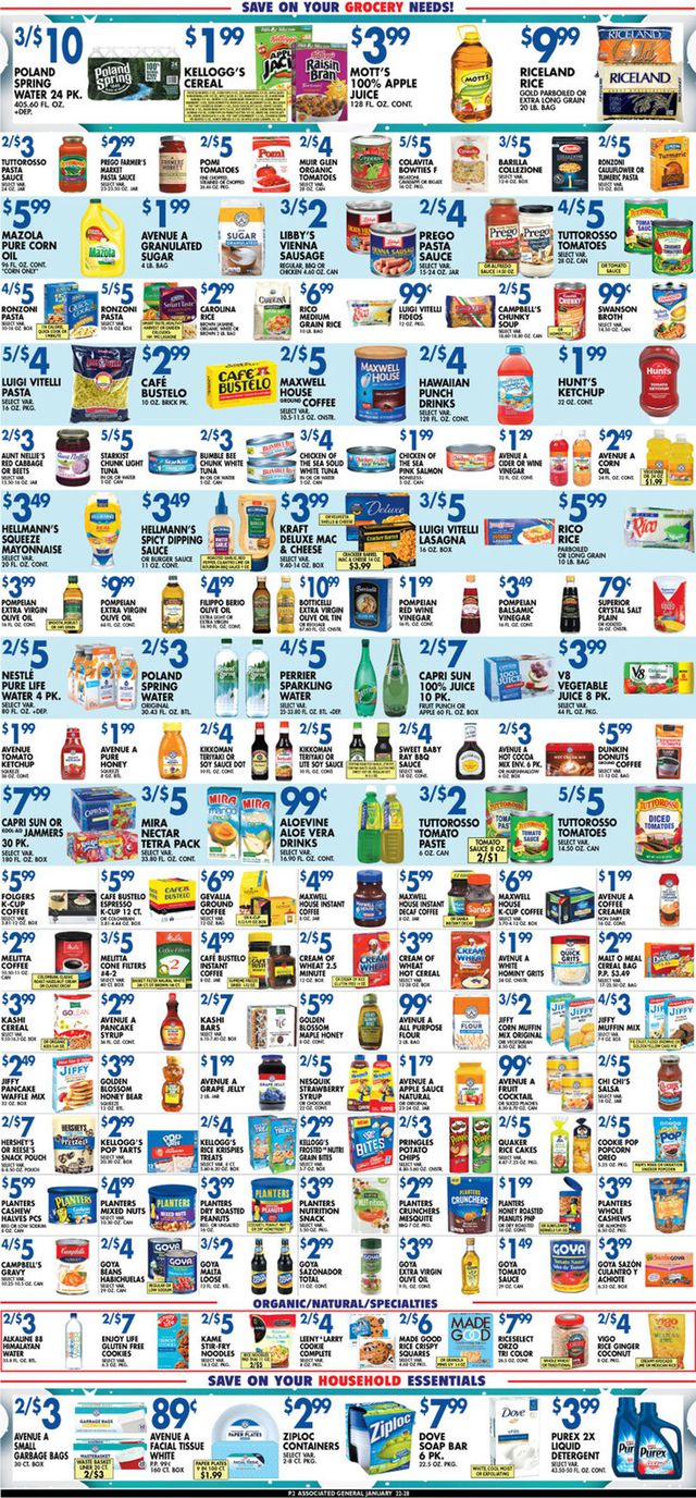 Associated Supermarkets Ad from 01/22/2021
