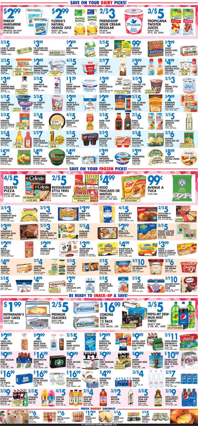 Associated Supermarkets Ad from 02/12/2021