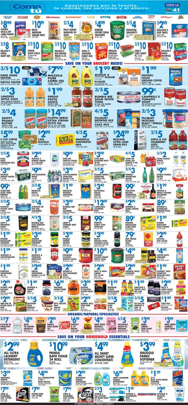 Associated Supermarkets Ad from 02/26/2021