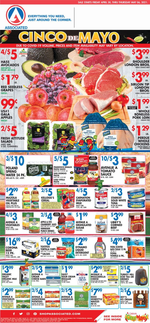 Associated Supermarkets Ad from 04/30/2021