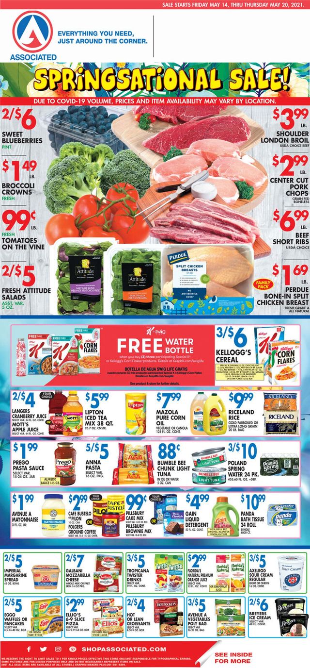 Associated Supermarkets Ad from 05/14/2021