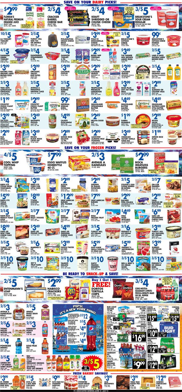 Associated Supermarkets Ad from 06/25/2021