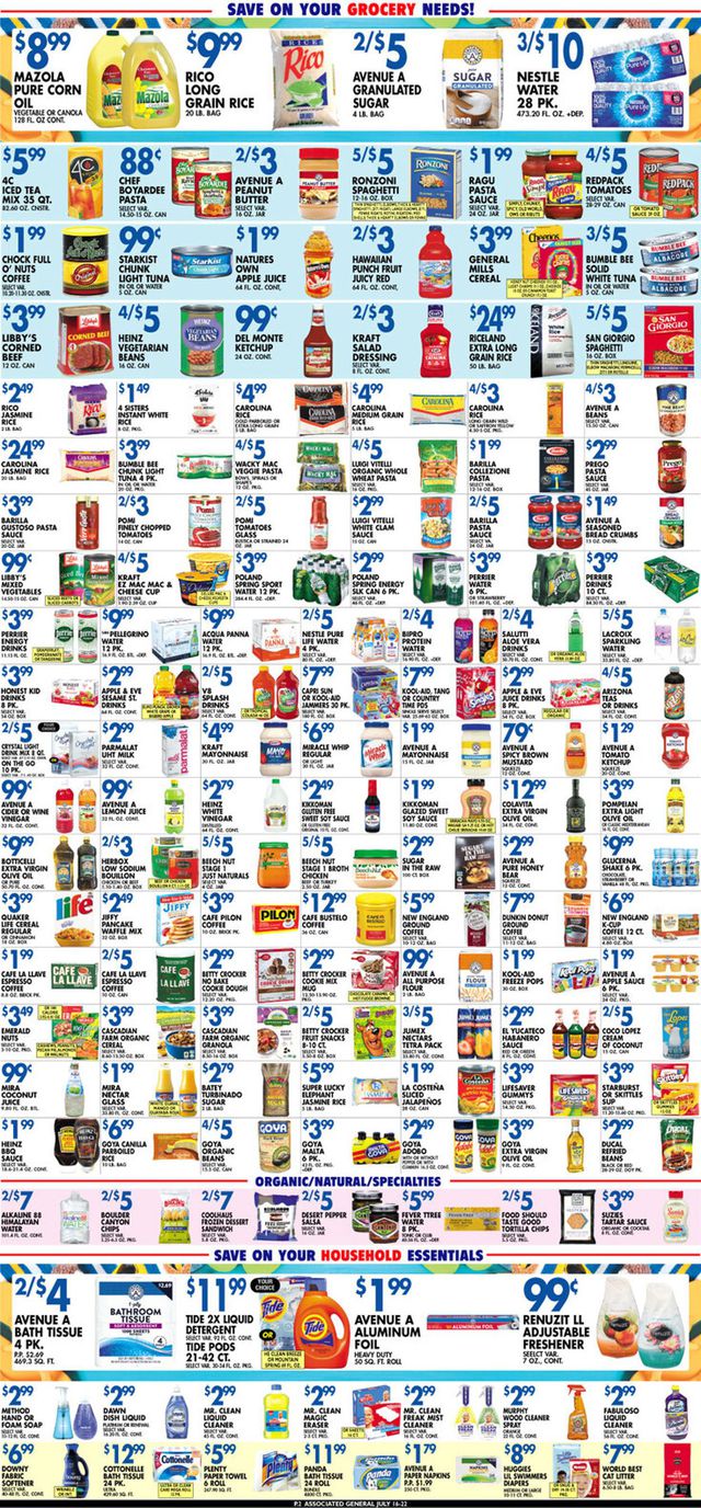 Associated Supermarkets Ad from 07/16/2021