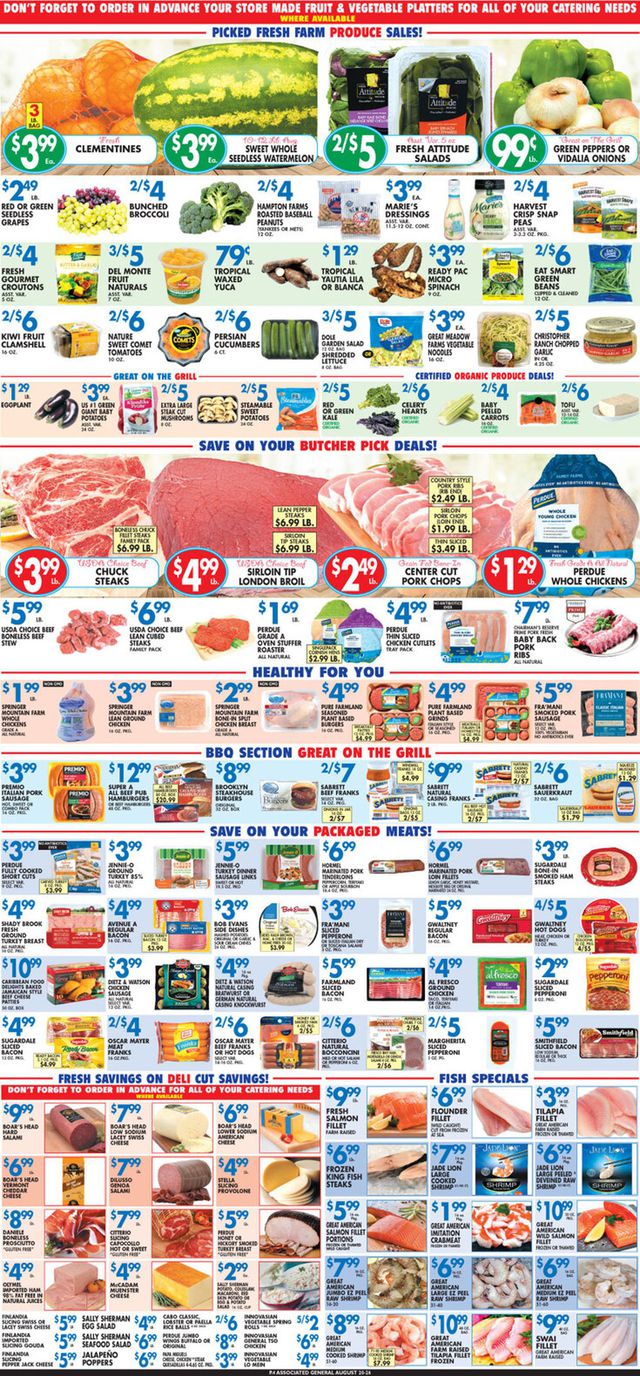 Associated Supermarkets Ad from 08/20/2021