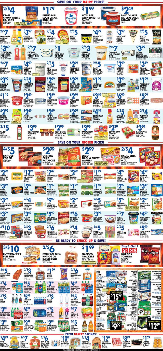 Associated Supermarkets Ad from 08/27/2021