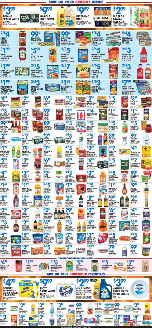 Associated Supermarkets Ad from 09/17/2021