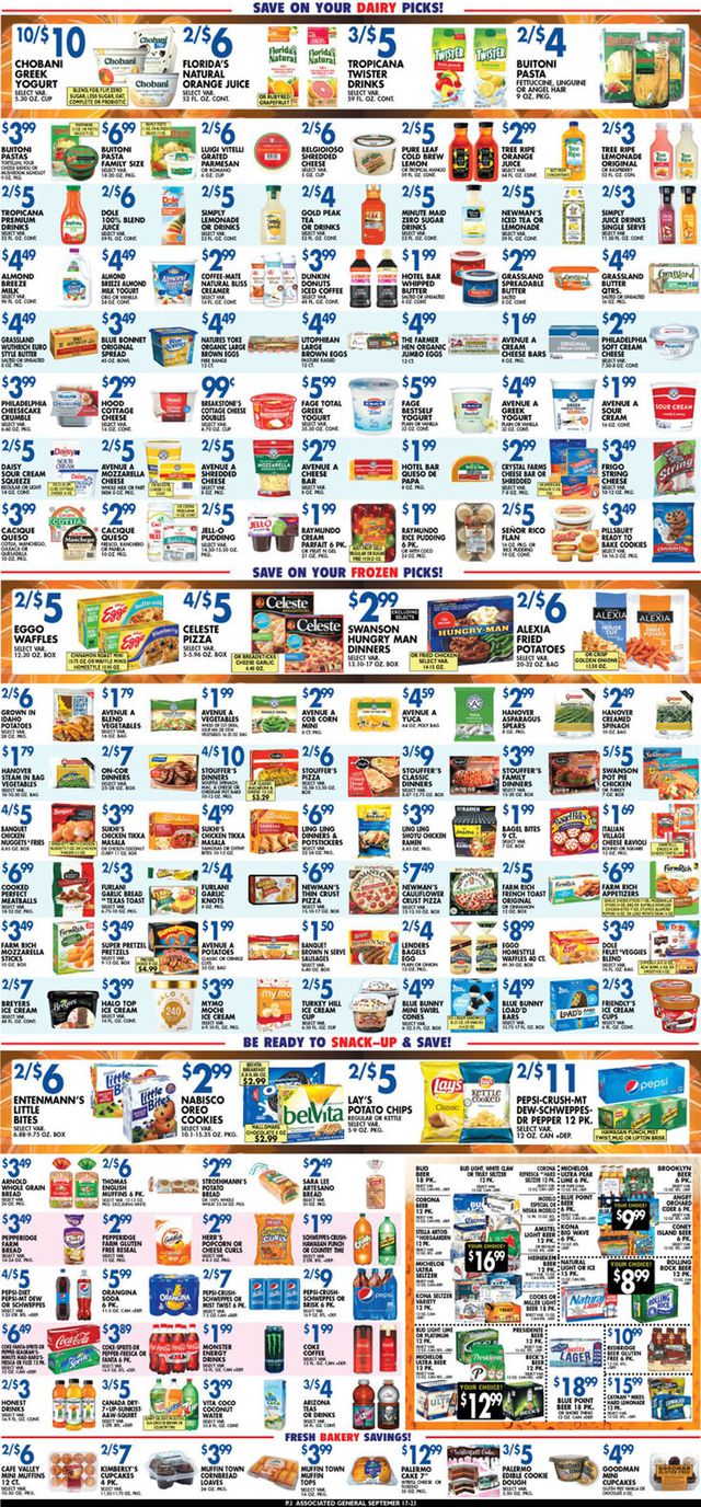 Associated Supermarkets Ad from 09/17/2021