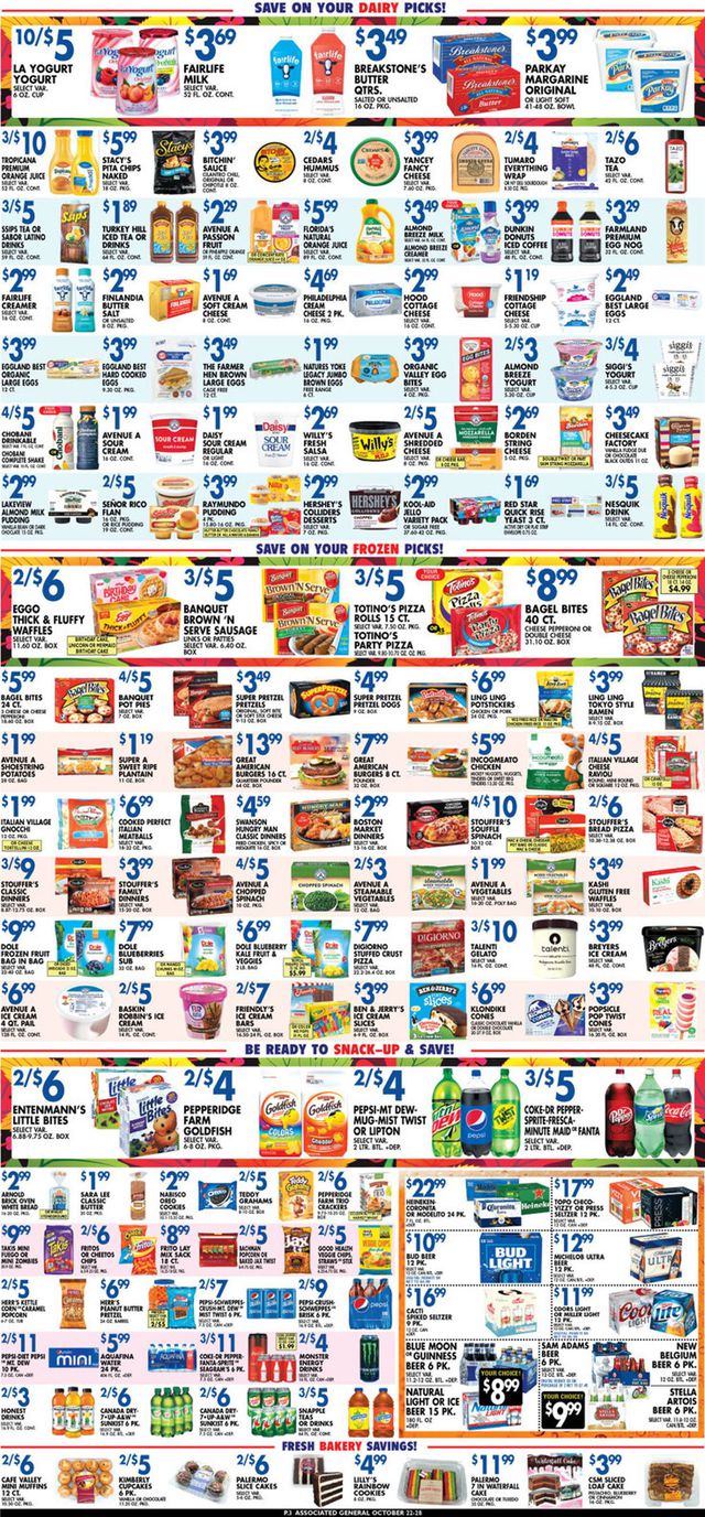 Associated Supermarkets Ad from 10/22/2021