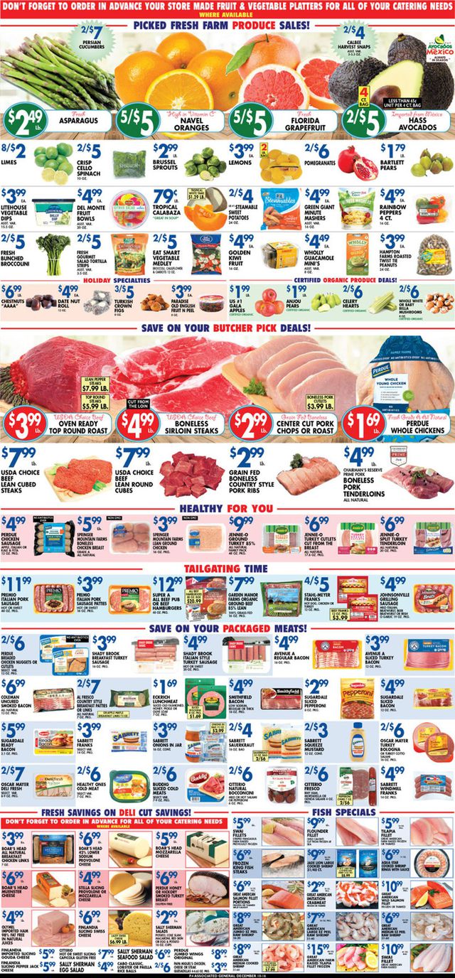 Associated Supermarkets Ad from 12/10/2021