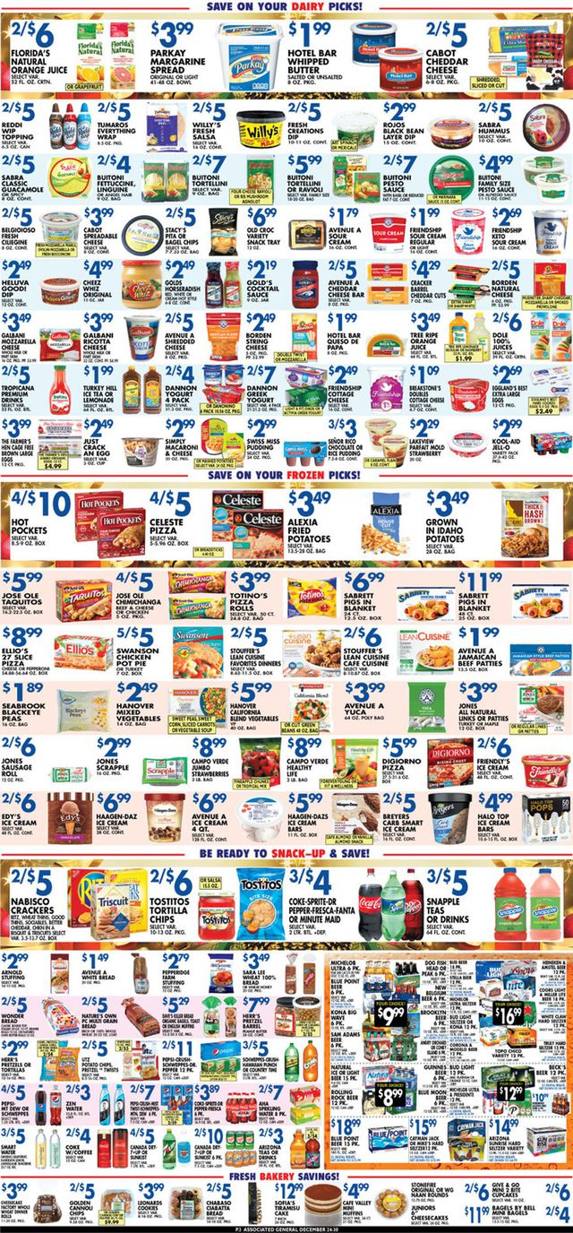 Associated Supermarkets Ad from 12/24/2021