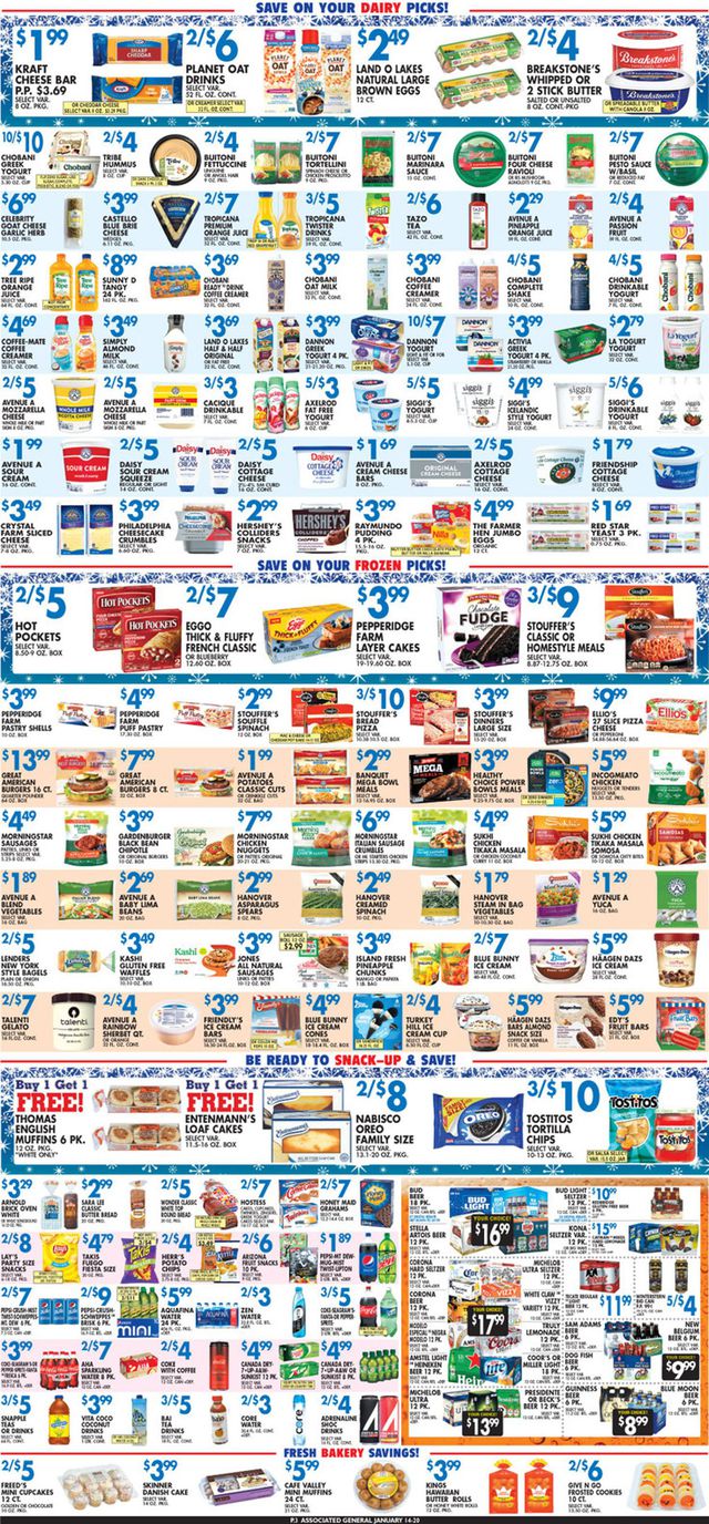 Associated Supermarkets Ad from 01/14/2022