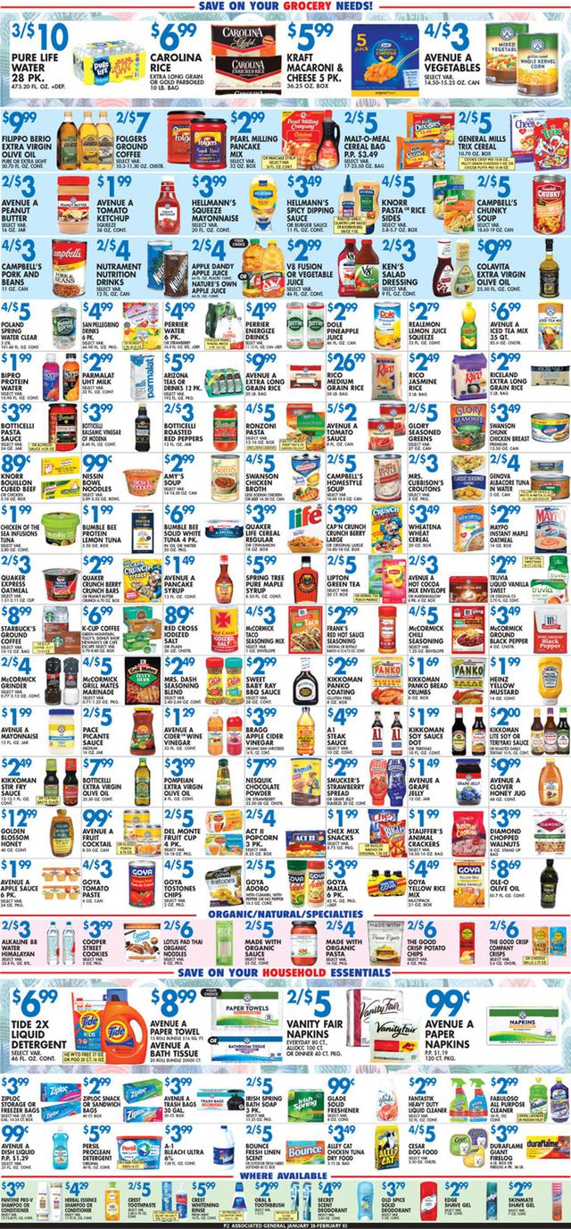 Associated Supermarkets Ad from 01/28/2022