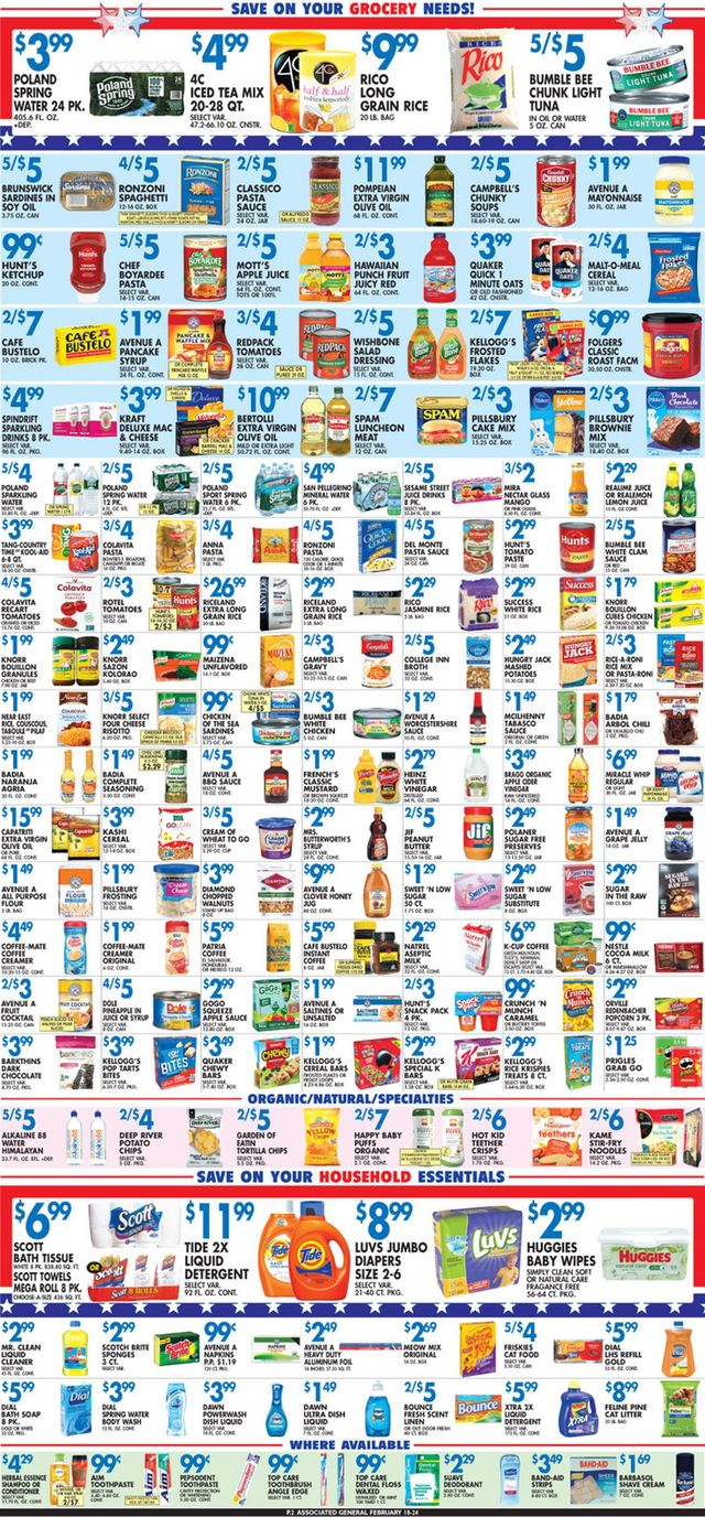 Associated Supermarkets Ad from 02/18/2022