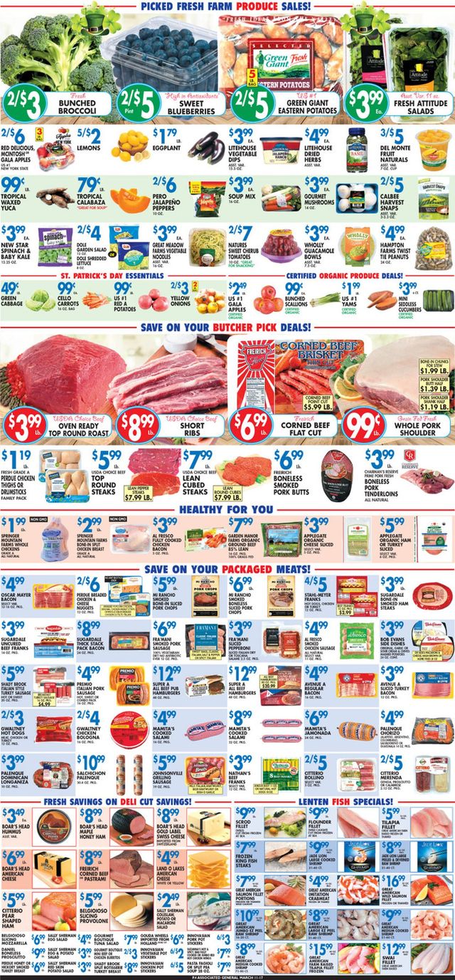 Associated Supermarkets Ad from 03/11/2022