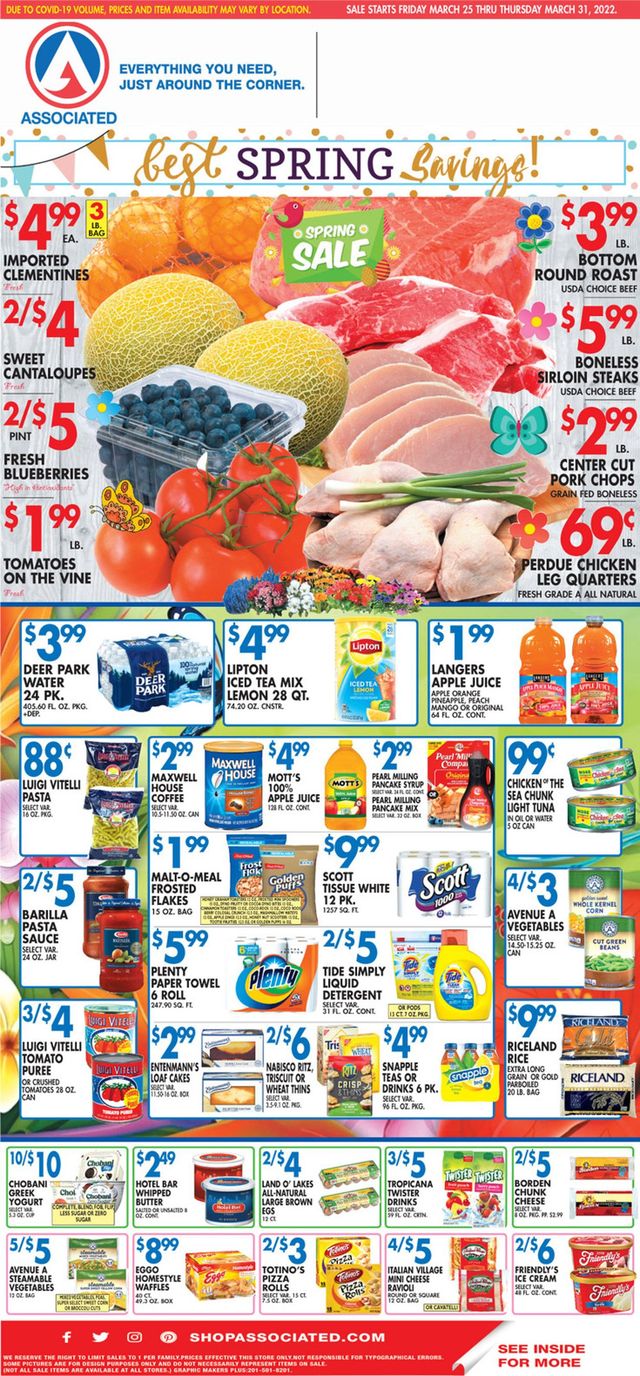 Associated Supermarkets Ad from 03/25/2022