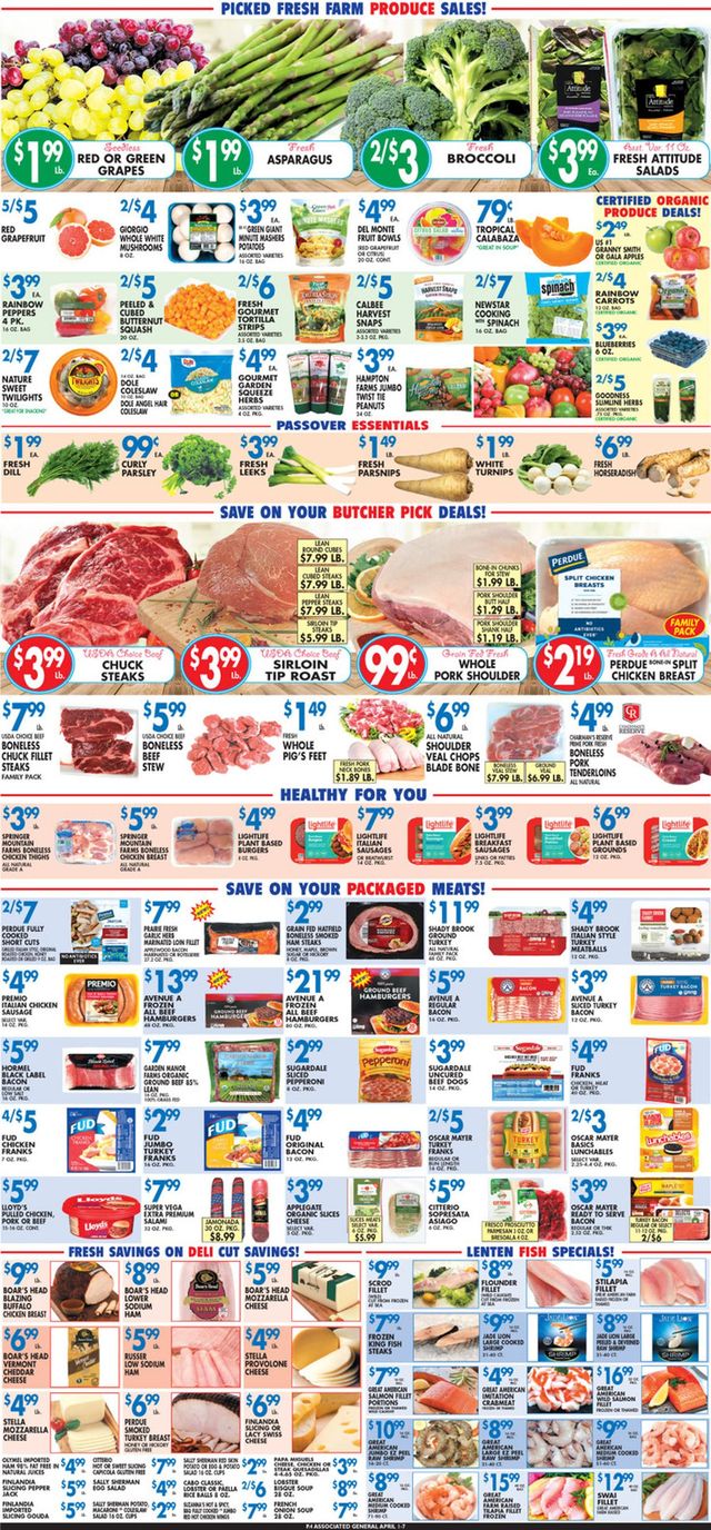 Associated Supermarkets Ad from 04/01/2022