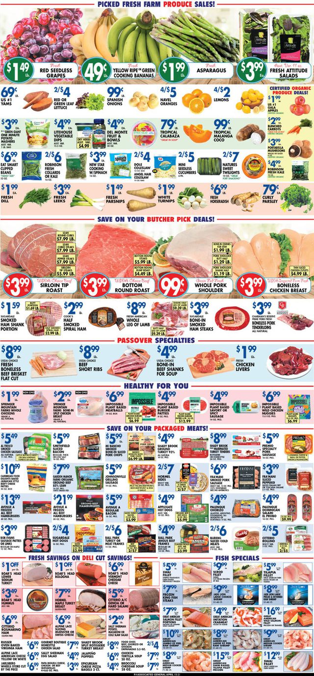 Associated Supermarkets Ad from 04/15/2022