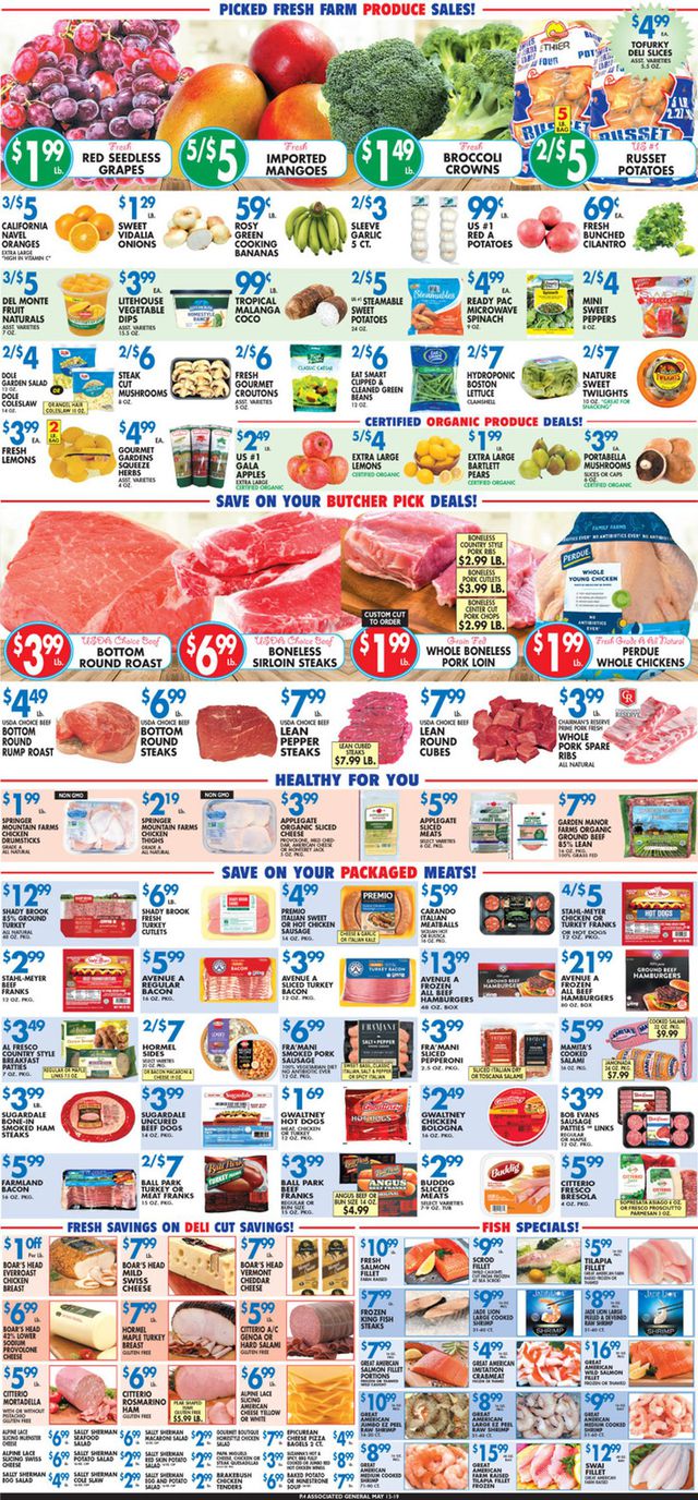 Associated Supermarkets Ad from 05/13/2022