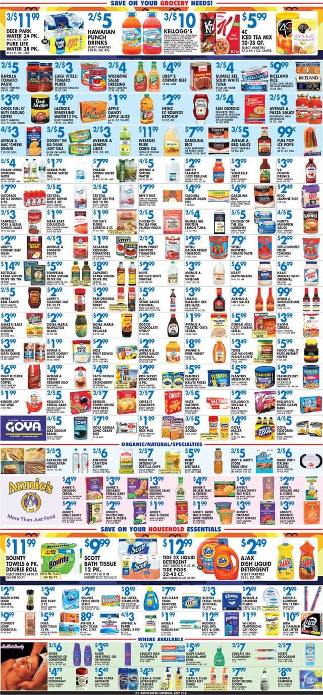 Associated Supermarkets Ad from 07/15/2022