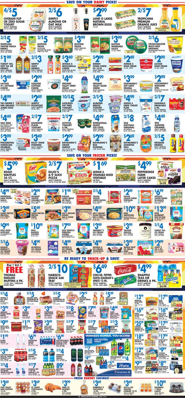 Associated Supermarkets Ad from 07/15/2022