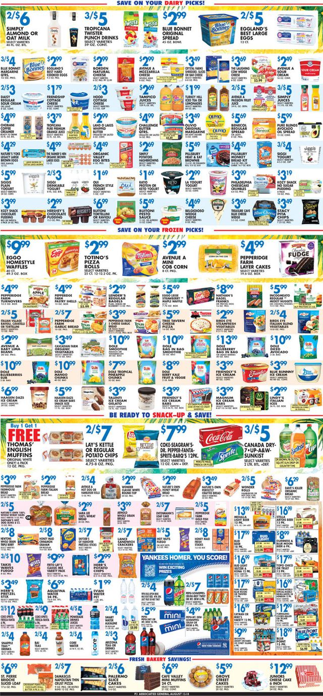 Associated Supermarkets Ad from 08/12/2022