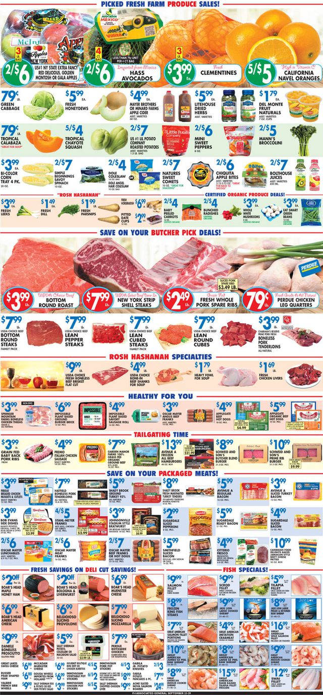 Associated Supermarkets Ad from 09/23/2022