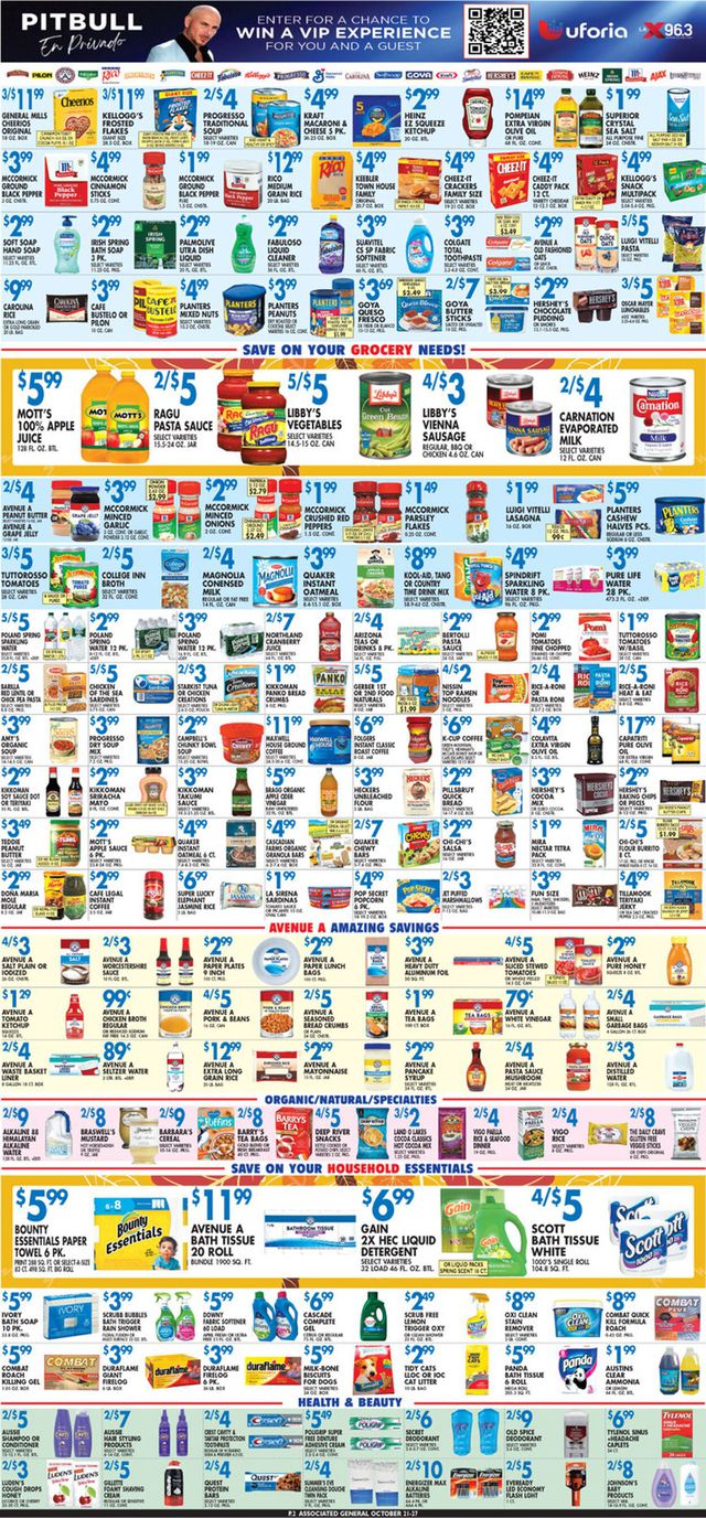 Associated Supermarkets Ad from 10/21/2022