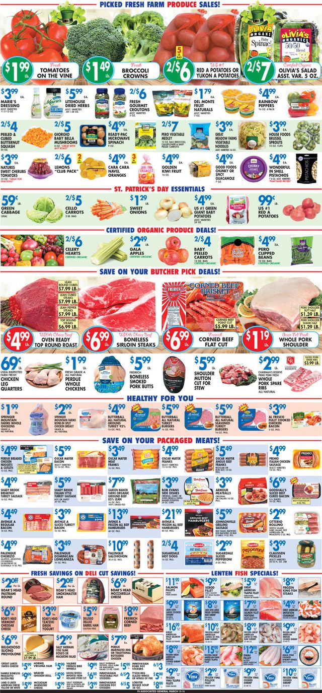 Associated Supermarkets Ad from 03/10/2023