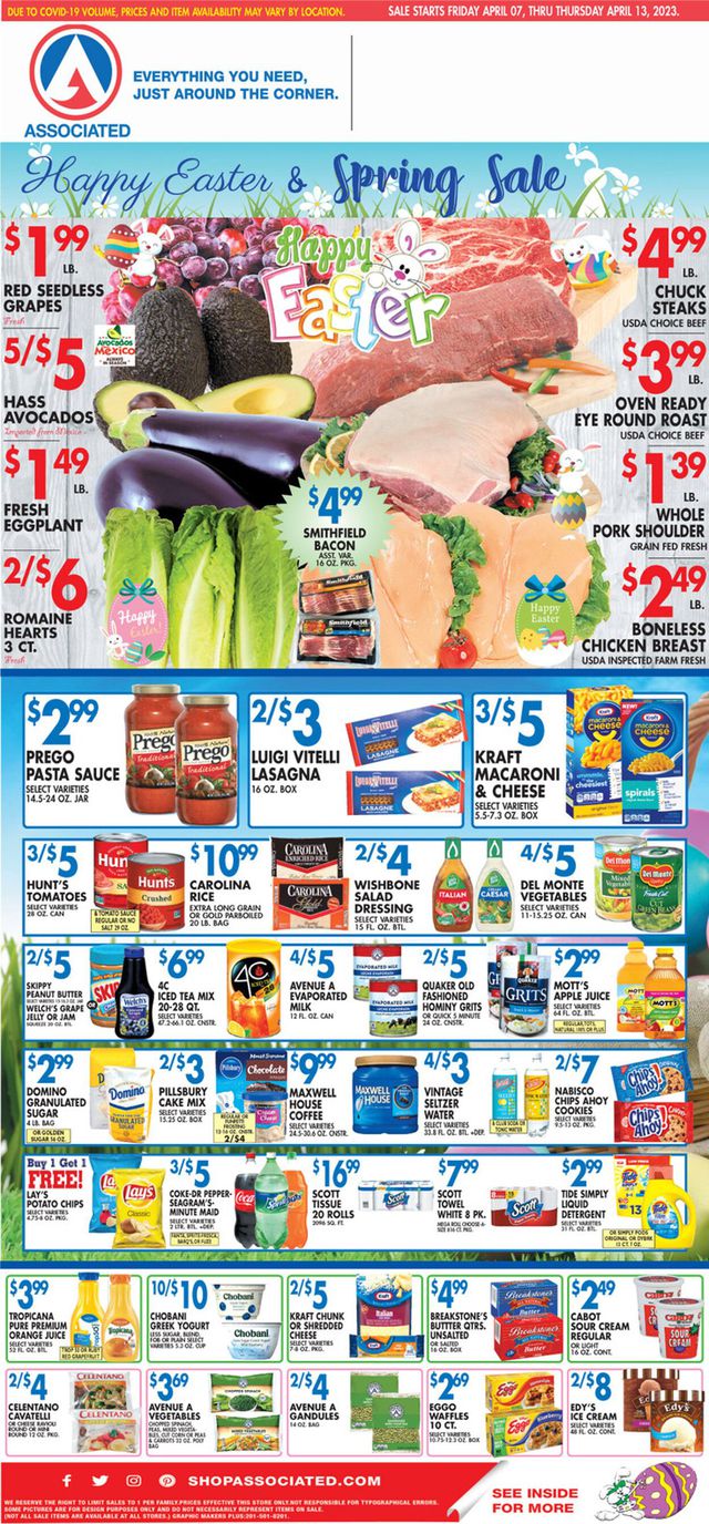 Associated Supermarkets Ad from 04/07/2023