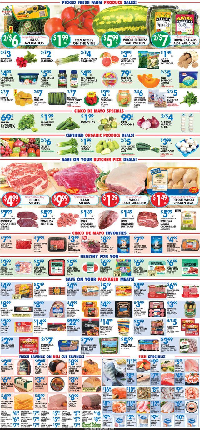 Associated Supermarkets Ad from 04/28/2023