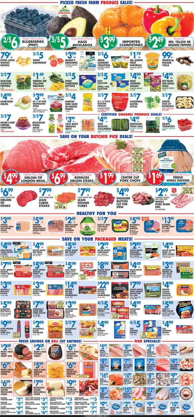Associated Supermarkets Ad from 05/05/2023