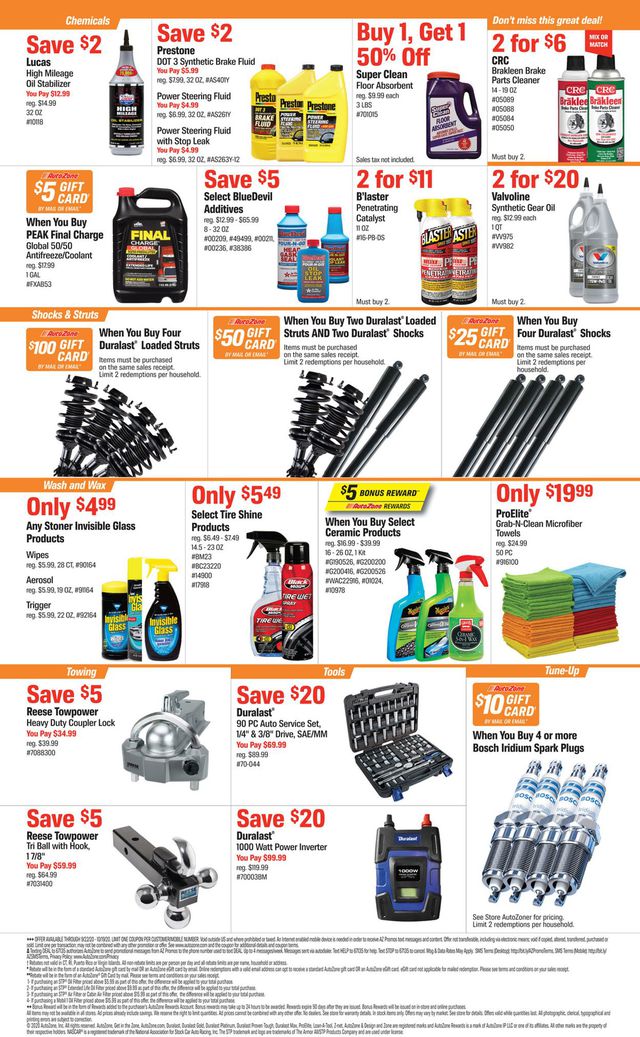 Autozone Ad from 09/22/2020