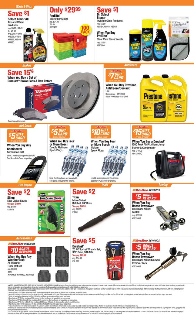 Autozone Ad from 02/09/2021