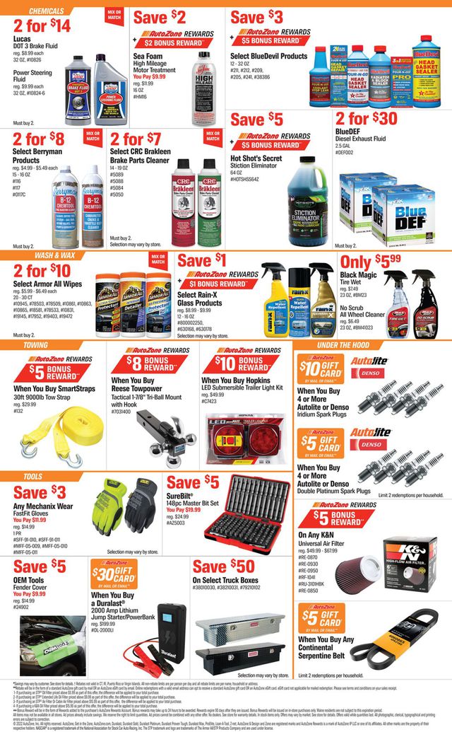 Autozone Ad from 12/28/2021