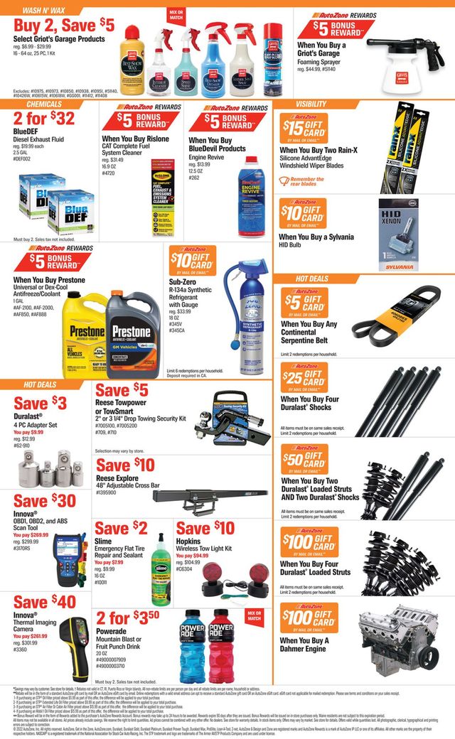 Autozone Ad from 03/08/2022