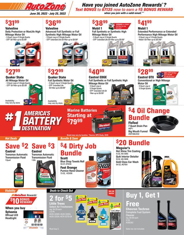Autozone Ad from 06/28/2022