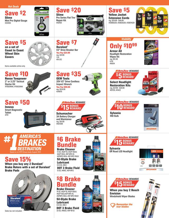 Autozone Ad from 09/20/2022