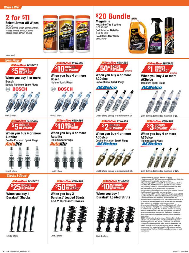 Autozone Ad from 10/18/2022