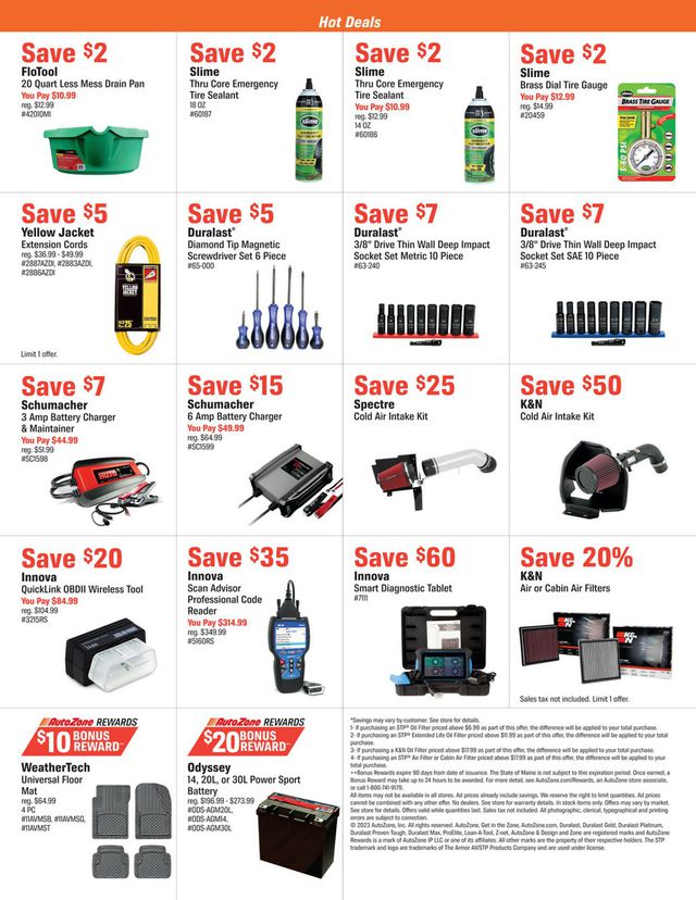 Autozone Ad from 06/27/2023