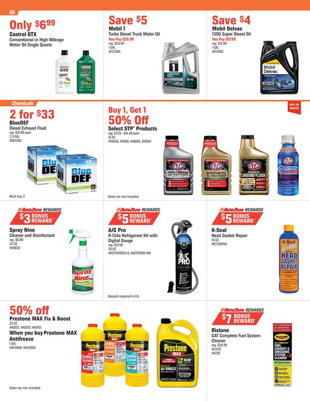 Autozone Ad from 07/25/2023