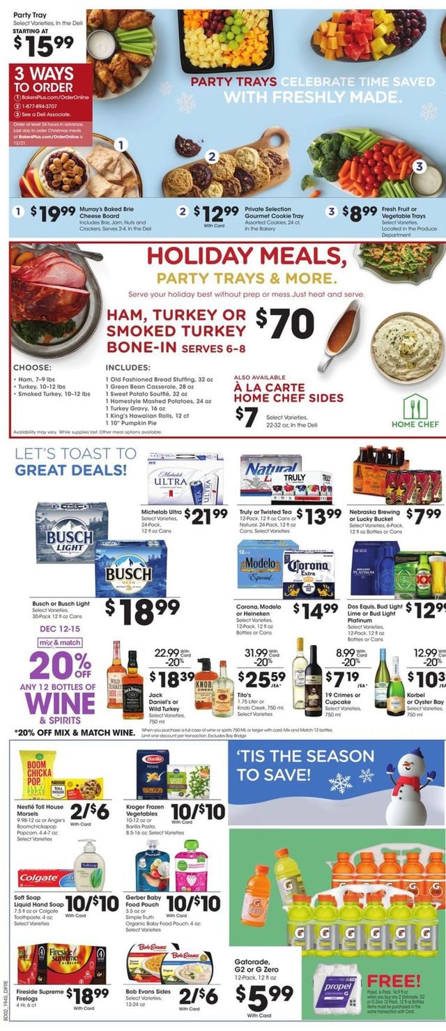 Baker's Ad from 12/11/2019
