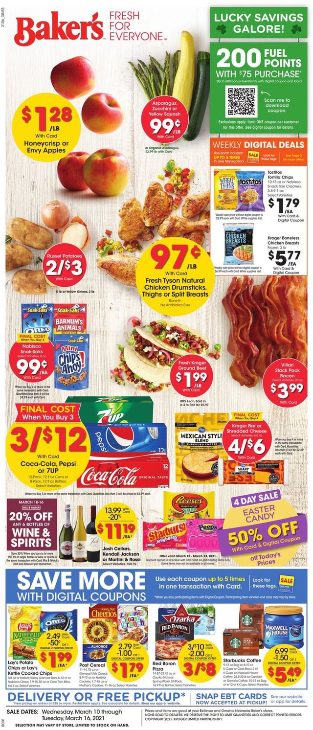 Baker's Ad from 03/10/2021