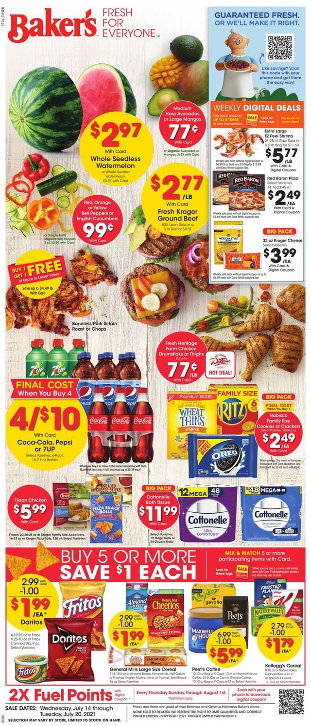 Baker's Ad from 07/14/2021