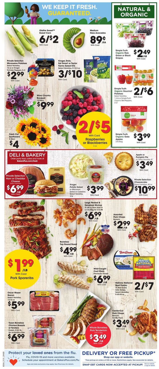 Baker's Ad from 09/01/2021