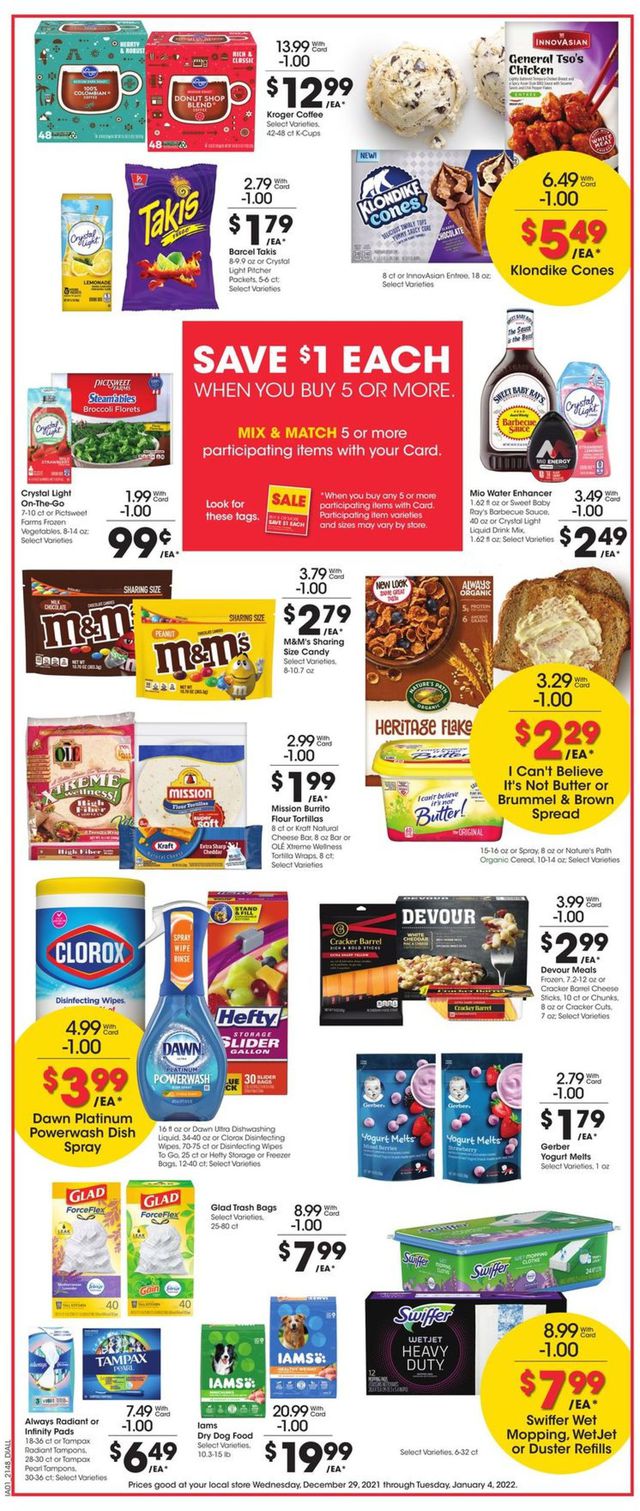 Baker's Ad from 12/29/2021
